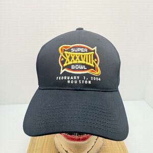 Reebok Super Bowl XXXVIII Hat February 1, 2004 Houston‎ NFL Cap NWT Vintage